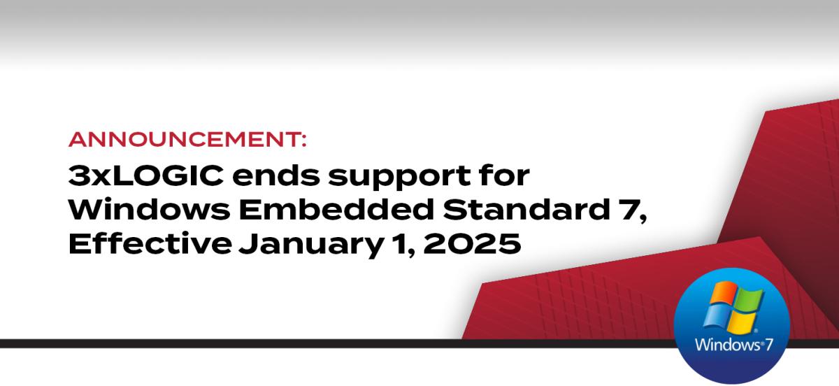 3XLOGIC windows 7 embedded support announcement